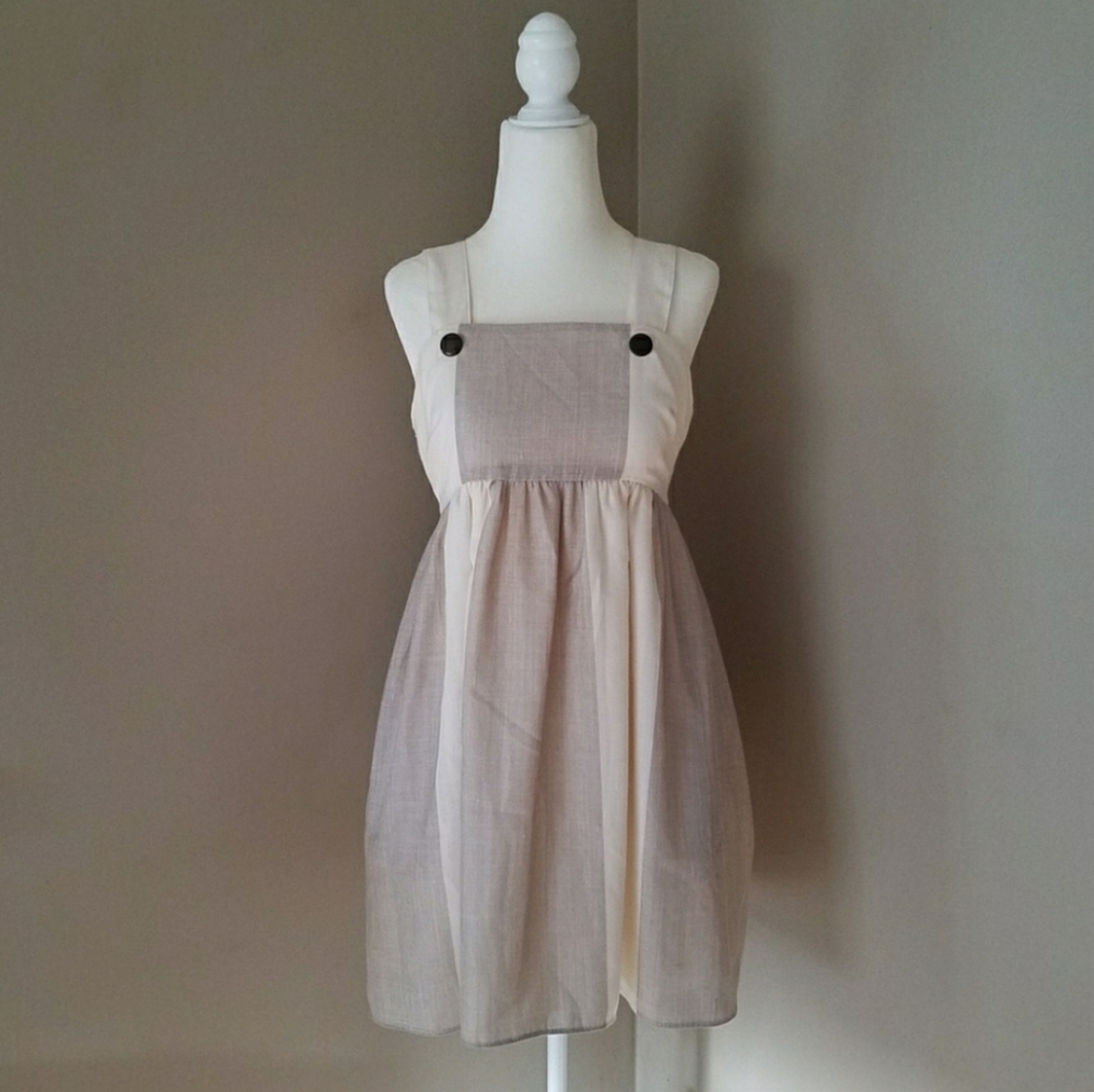 Alice + Olivia Linen Empire Waist Dress Size Small